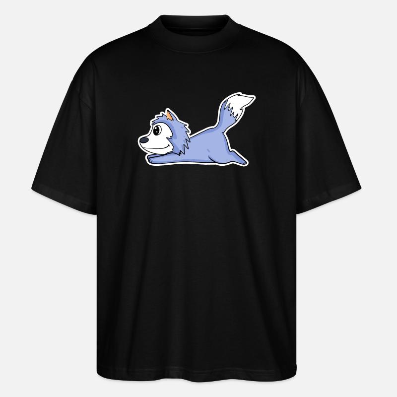 Loup coucheur - T-shirt bio Blaster 2.0 coupe oversize Stanley/Stella Unisexe - noir