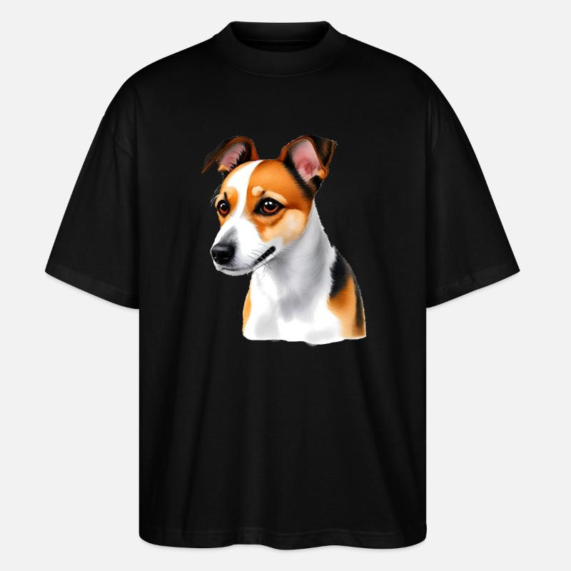 Jack Russel - Stanley/Stella Oversized Unisex Bio T-Shirt Blaster 2.0 - Schwarz