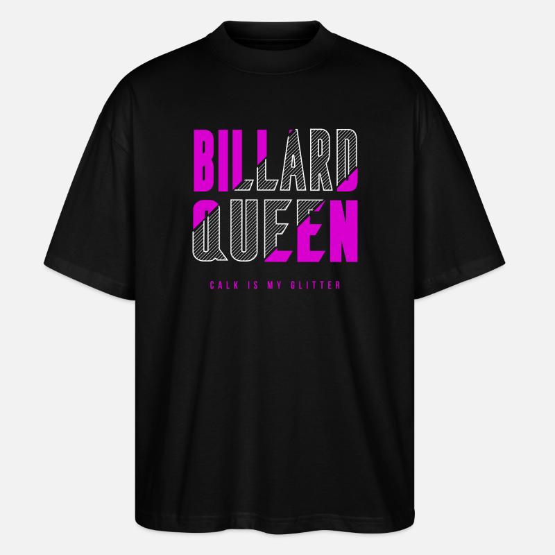 Reine du billard - T-shirt bio Blaster 2.0 coupe oversize Stanley/Stella Unisexe - noir