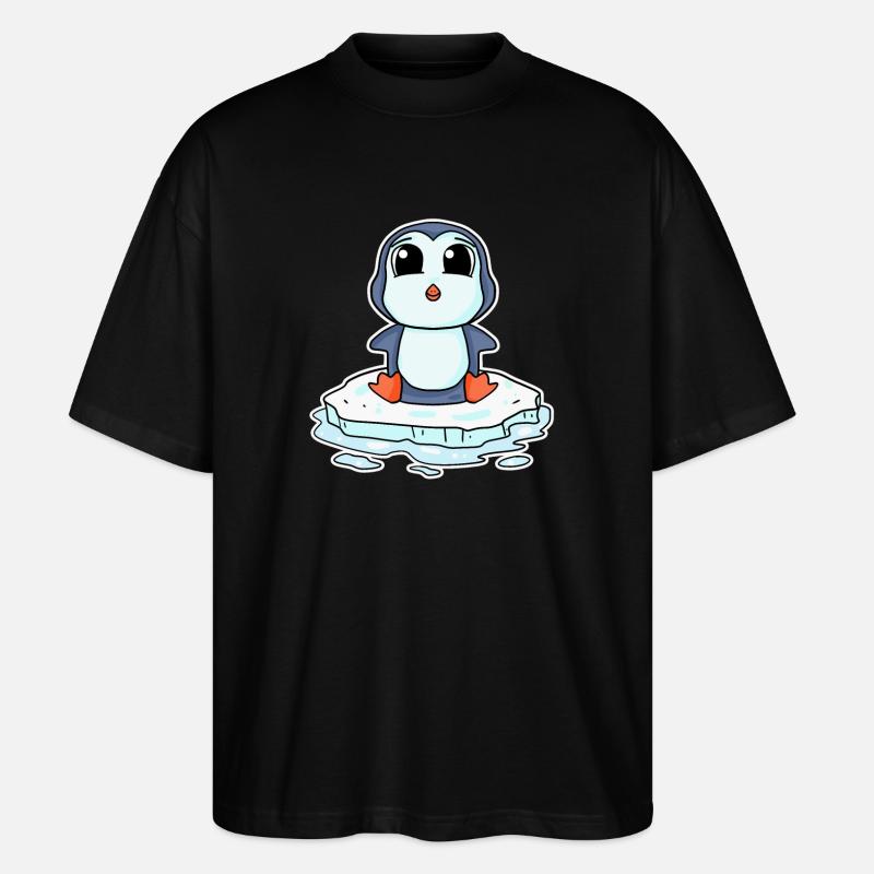 Manchots manchots - T-shirt bio Blaster 2.0 coupe oversize Stanley/Stella Unisexe - noir
