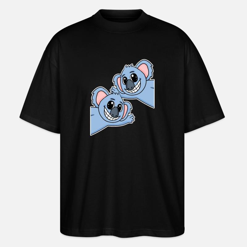 Koala Koalas - T-shirt bio Blaster 2.0 coupe oversize Stanley/Stella Unisexe - noir