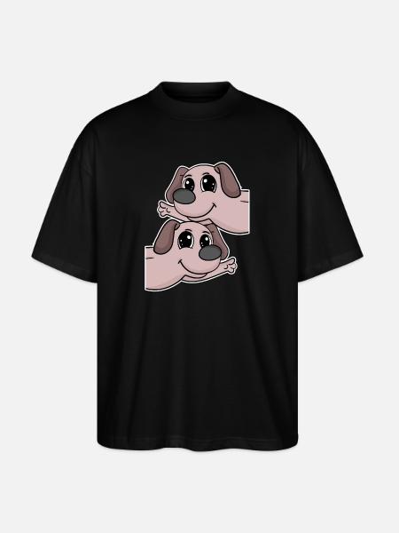 Dog dogs - Stanley/Stella Oversized Unisex Organic T-shirt Blaster 2.0 - black