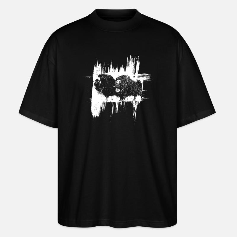 Les Bisons - Stanley/Stella Oversized Unisex Organic T-shirt Blaster 2.0 - black