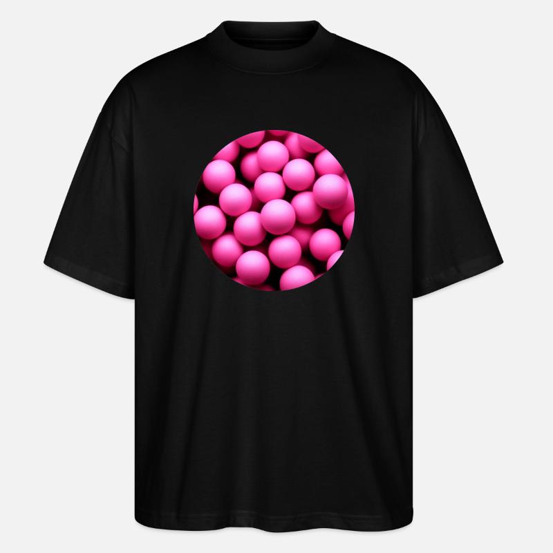 roundpinkballs - Stanley/Stella Oversized Unisex Bio T-Shirt Blaster 2.0 - Schwarz