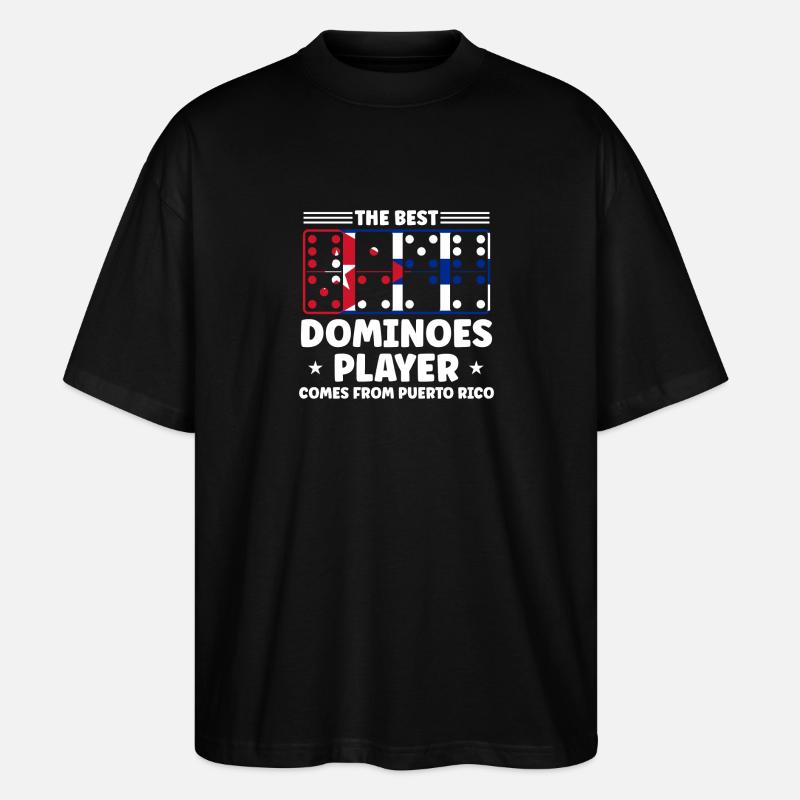Domino Design - Stanley/Stella Oversized Unisex Bio T-Shirt Blaster 2.0 - Schwarz