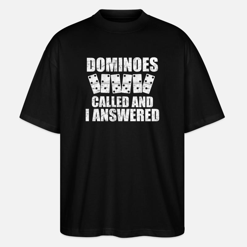 Conception de domino - T-shirt bio Blaster 2.0 coupe oversize Stanley/Stella Unisexe - noir