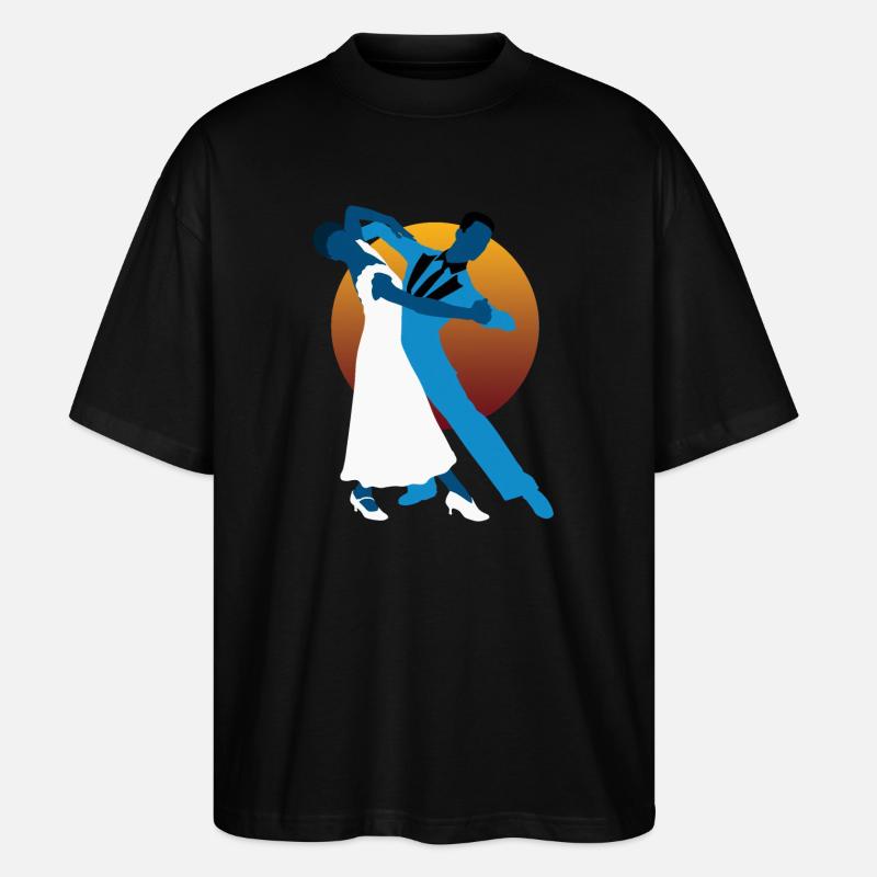 Valssitanssijat - Stanley/Stella Blaster 2.0 Unisex Oversized Luomu T-paita - musta