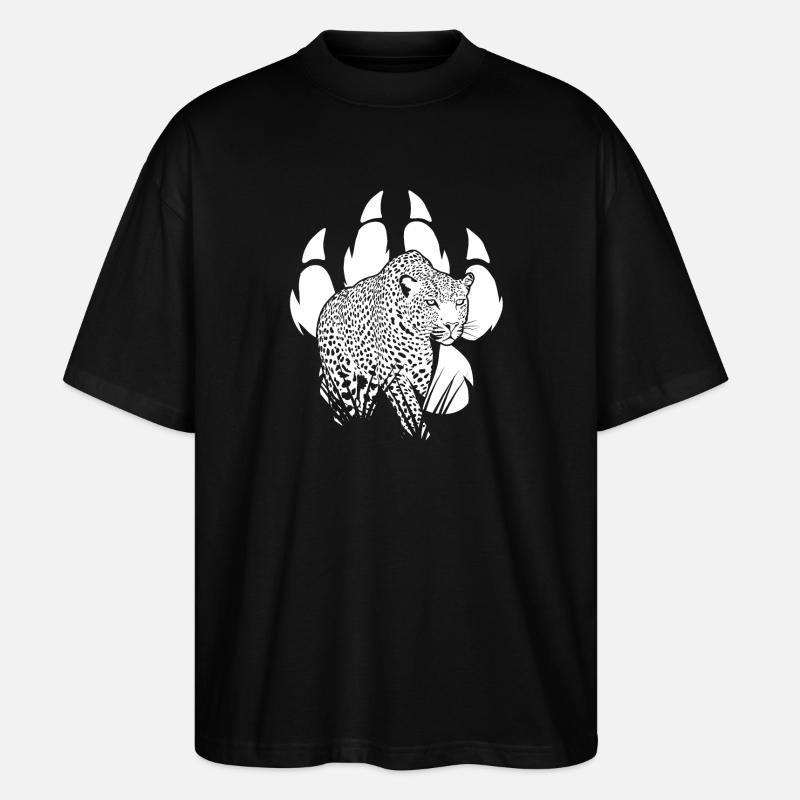 Pantherpfote - Stanley/Stella Oversized Unisex Bio T-Shirt Blaster 2.0 - Schwarz