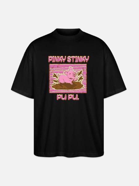 Funny piggy - Stanley/Stella Oversized Unisex Organic T-shirt Blaster 2.0 - black