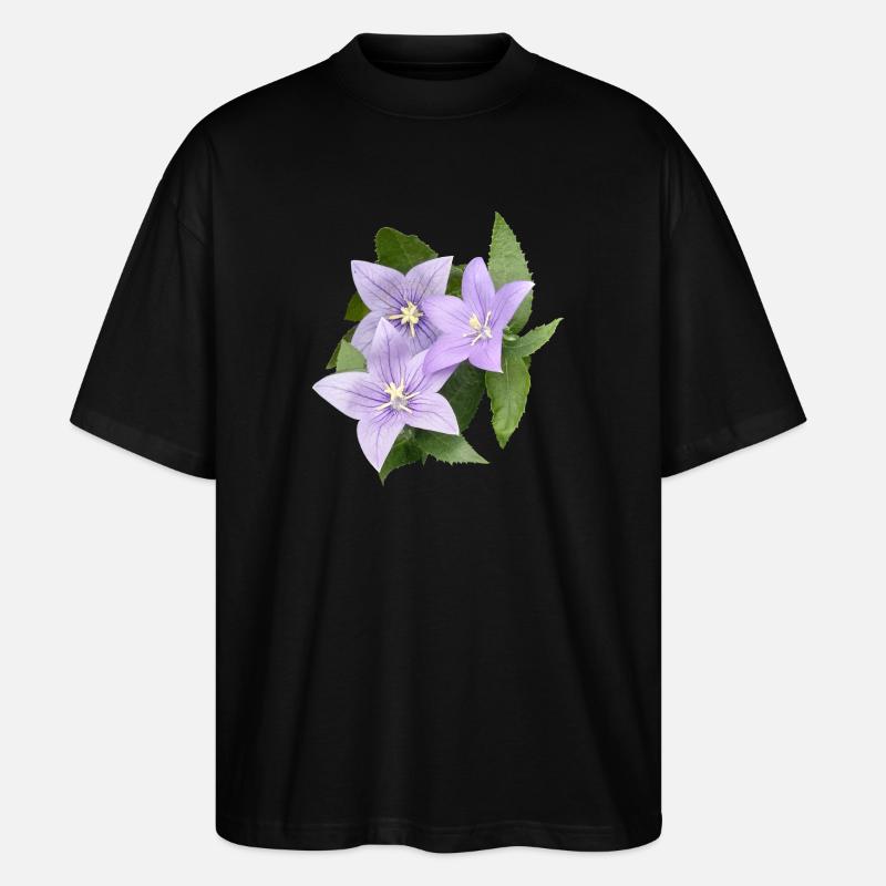 FLEUR DE BALLON VIOLET - T-shirt bio Blaster 2.0 coupe oversize Stanley/Stella Unisexe - noir