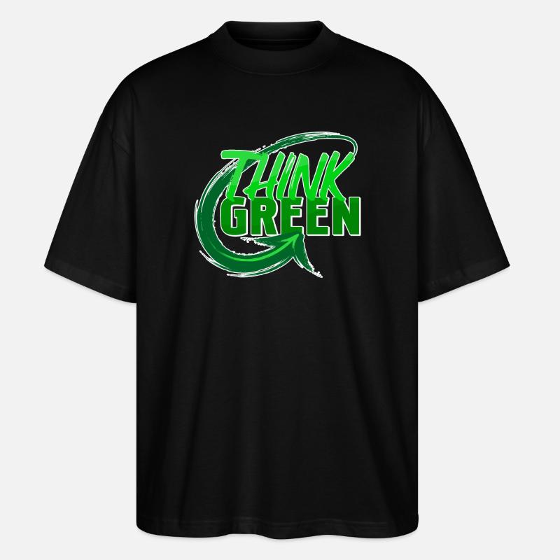 Umwelt Umweltschützer Statement Erde Mutter Natur - Stanley/Stella Oversized Unisex Bio T-Shirt Blaster 2.0 - Schwarz