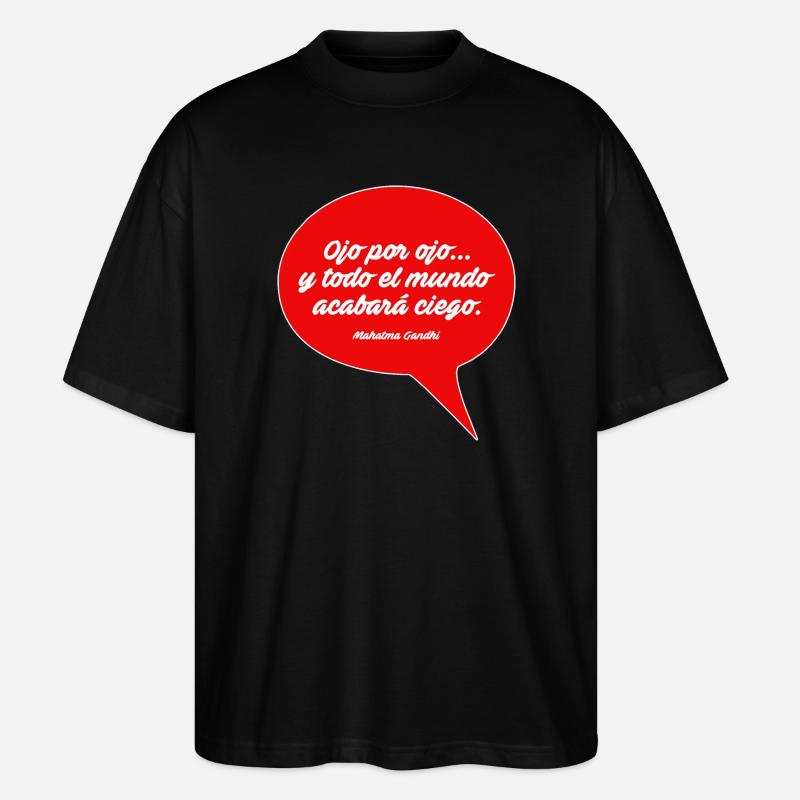 Œil pour œil - T-shirt bio Blaster 2.0 coupe oversize Stanley/Stella Unisexe - noir