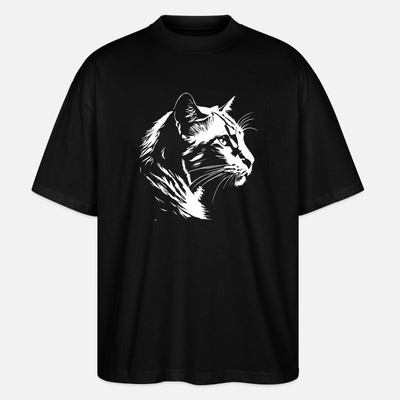 Katze 5 - Stanley/Stella Oversized Unisex Bio T-Shirt Blaster 2.0 - Schwarz