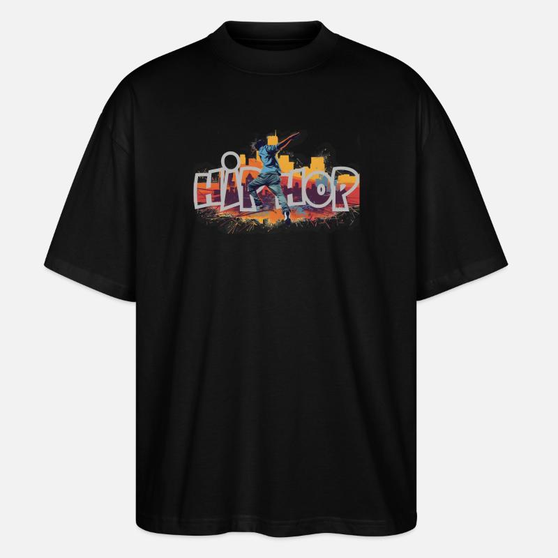 Hip Hop Breakdancer Geschenk - Stanley/Stella Oversized Unisex Bio T-Shirt Blaster 2.0 - Schwarz
