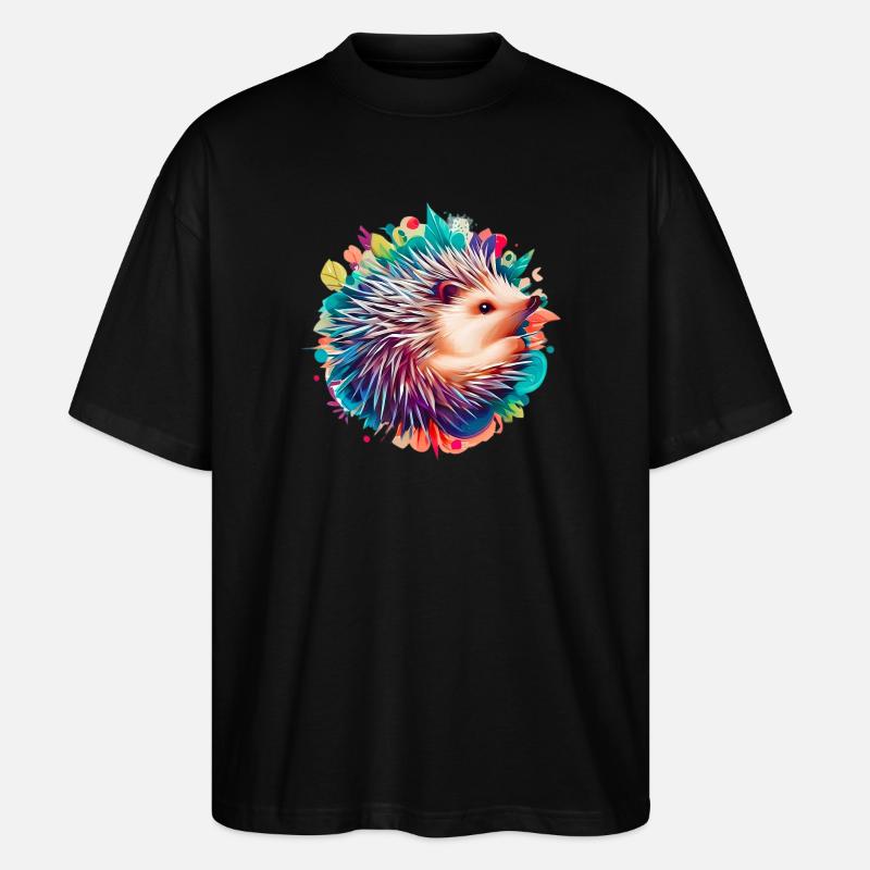 Igel - Stanley/Stella Oversized Unisex Bio T-Shirt Blaster 2.0 - Schwarz
