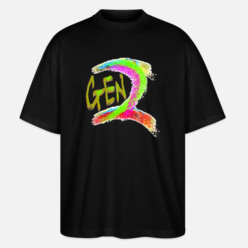 Generation Z - Stanley/Stella Oversized Unisex Bio T-Shirt Blaster 2.0 - Schwarz