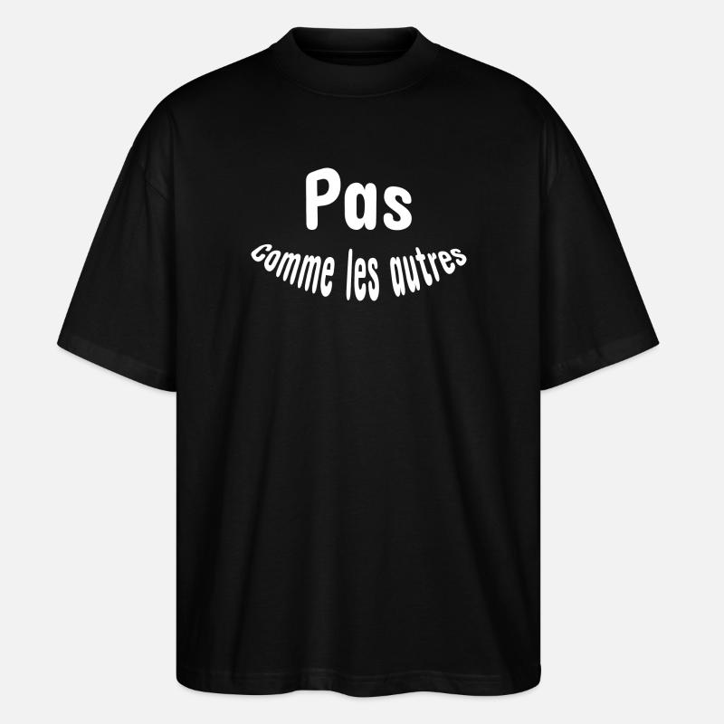 Pas comme les autres - T-shirt bio Blaster 2.0 coupe oversize Stanley/Stella Unisexe - noir