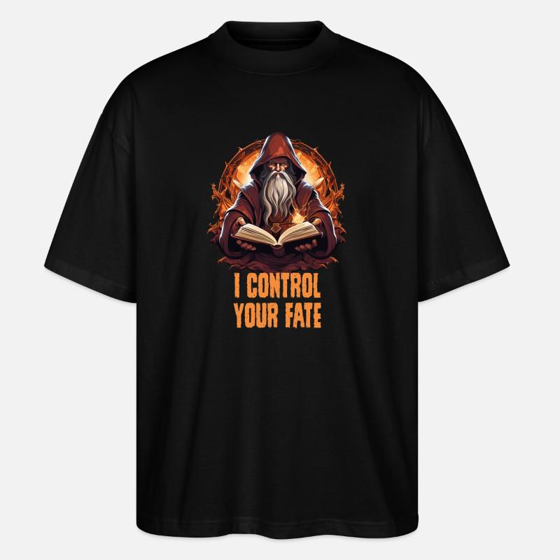 Spielleiter – I Control Your Fate RPG - Stanley/Stella Oversized Unisex Bio T-Shirt Blaster 2.0 - Schwarz