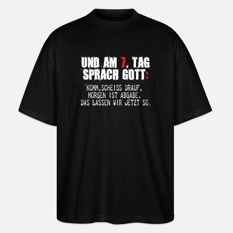 Graffiti-Style Protestgestaltung mit Zitaten - Stanley/Stella Oversized Unisex Bio T-Shirt Blaster 2.0 - Schwarz
