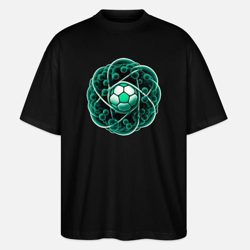 Fußball 02 - Stanley/Stella Oversized Unisex Bio T-Shirt Blaster 2.0 - Schwarz
