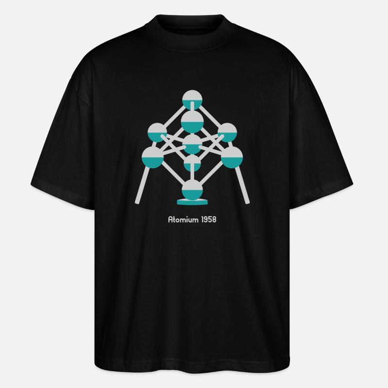 Atomium 1958 - Stanley/Stella Oversized Unisex Bio T-Shirt Blaster 2.0 - Schwarz