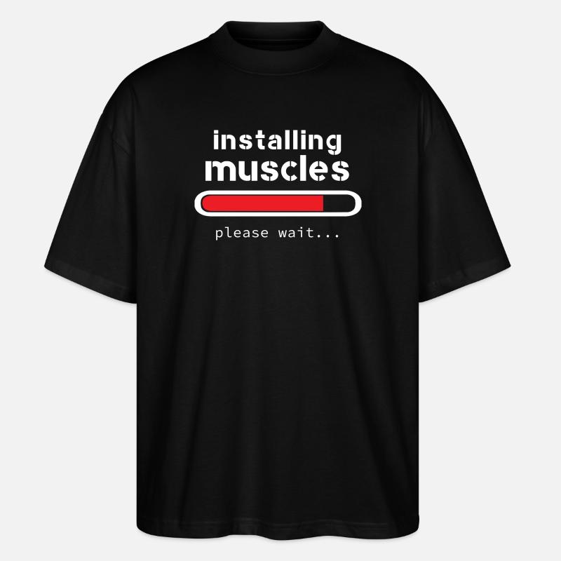 installing muscles - T-shirt bio Blaster 2.0 coupe oversize Stanley/Stella Unisexe - noir