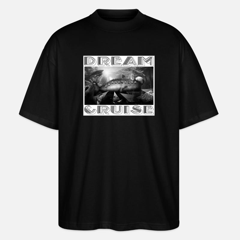 Traumkreuzfahrt - Stanley/Stella Oversized Unisex Bio T-Shirt Blaster 2.0 - Schwarz