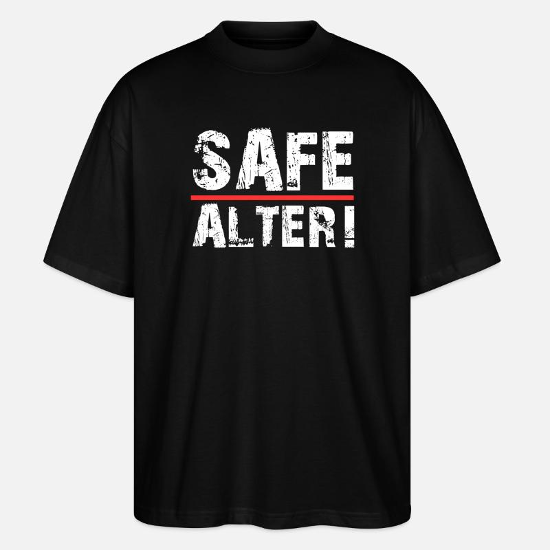 Safe Alter  - Stanley/Stella Oversized Unisex Bio T-Shirt Blaster 2.0 - Schwarz