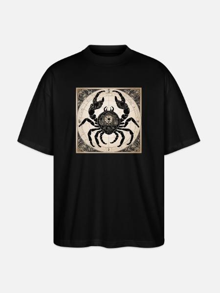 Zodiac Cancer - Stanley/Stella Oversized Unisex Bio T-Shirt Blaster 2.0 - Schwarz