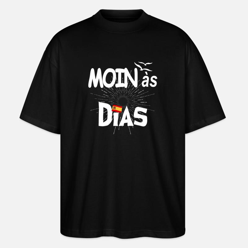 MOINas Dias - Stanley/Stella Oversized Unisex Bio T-Shirt Blaster 2.0 - Schwarz