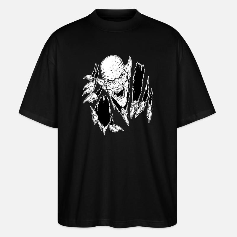 Lass mich raus - Stanley/Stella Oversized Unisex Bio T-Shirt Blaster 2.0 - Schwarz