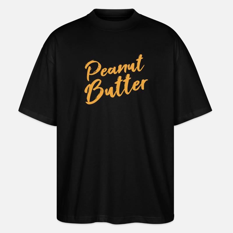 Erdnussbutter - Stanley/Stella Oversized Unisex Bio T-Shirt Blaster 2.0 - Schwarz