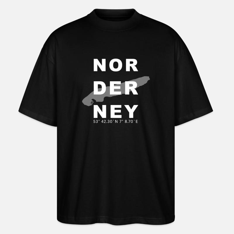 Norderney - Stanley/Stella Oversized Unisex Bio T-Shirt Blaster 2.0 - Schwarz