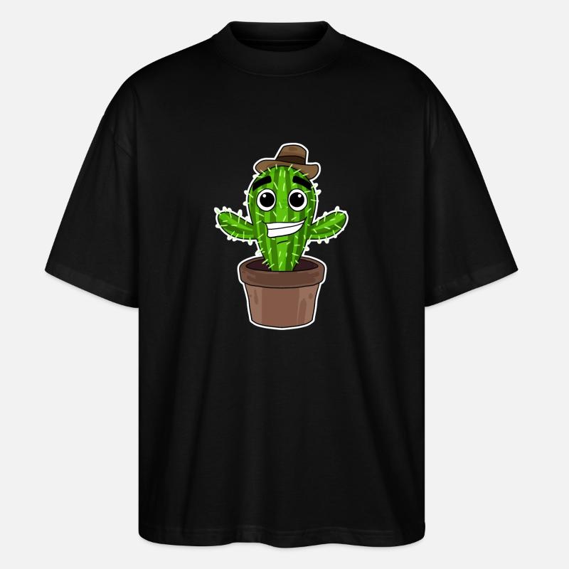 Cactus Cowboy - T-shirt bio Blaster 2.0 coupe oversize Stanley/Stella Unisexe - noir