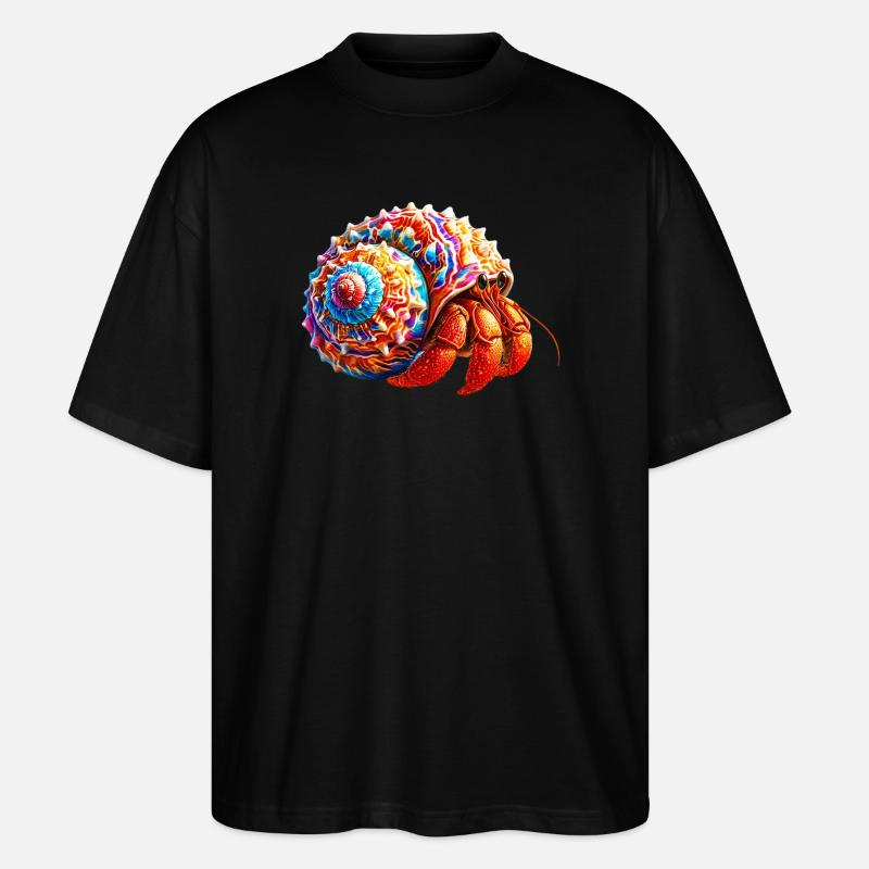 Einsiedlerkrebs - Stanley/Stella Oversized Unisex Bio T-Shirt Blaster 2.0 - Schwarz