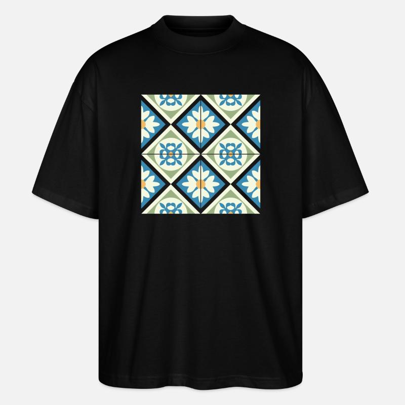 Tuiles Andalouses 13 - T-shirt bio Blaster 2.0 coupe oversize Stanley/Stella Unisexe - noir