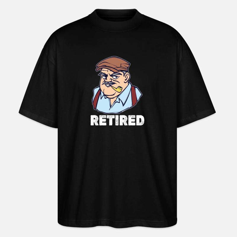 Retraite Dire Retraité Retraité Loisirs - T-shirt bio Blaster 2.0 coupe oversize Stanley/Stella Unisexe - noir