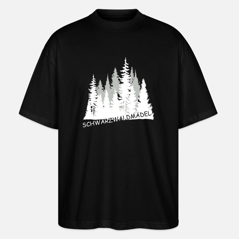 Schwarzwaldmädel - Stanley/Stella Oversized Unisex Bio T-Shirt Blaster 2.0 - Schwarz
