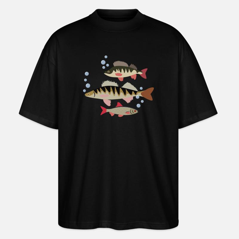 Poisson - T-shirt bio Blaster 2.0 coupe oversize Stanley/Stella Unisexe - noir