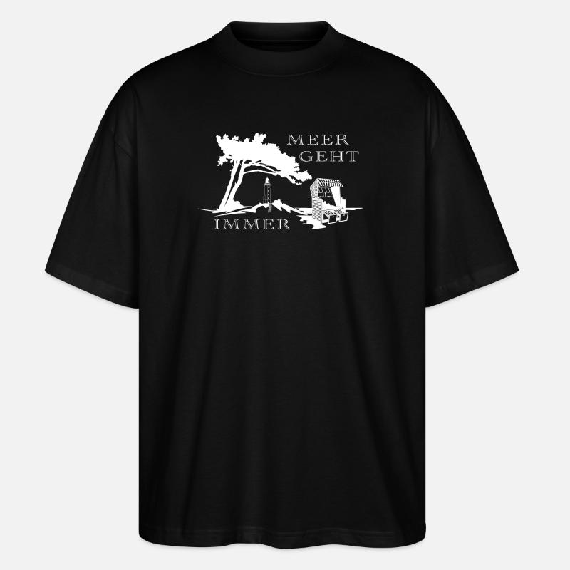 Meer geht immer - Stanley/Stella Oversized Unisex Bio T-Shirt Blaster 2.0 - Schwarz