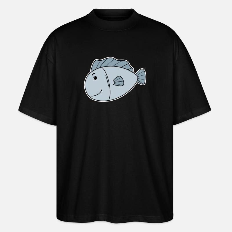 Poisson Océan Motif De Poisson - T-shirt bio Blaster 2.0 coupe oversize Stanley/Stella Unisexe - noir