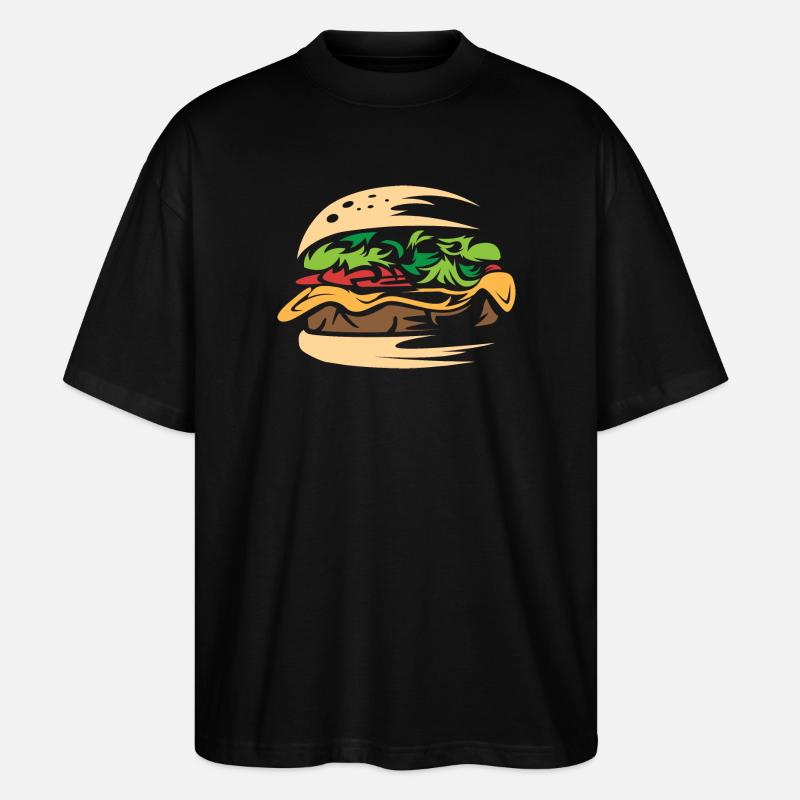 Juicy Burger Smash Restaurant Maison - T-shirt bio Blaster 2.0 coupe oversize Stanley/Stella Unisexe - noir