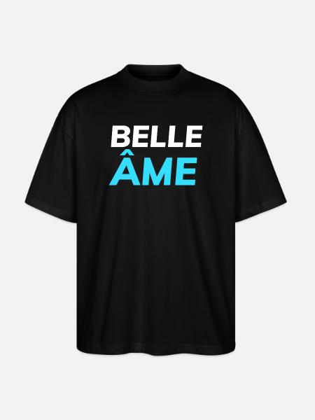 belle âme - T-shirt bio Blaster 2.0 coupe oversize Stanley/Stella Unisexe - noir