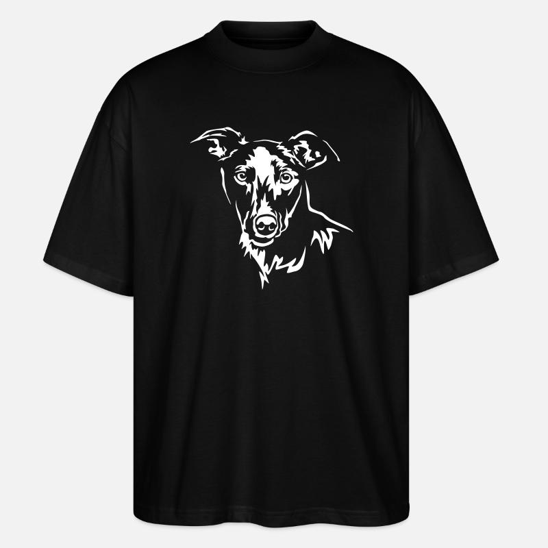 Tête de Whippet « Black Edition » - T-shirt bio Blaster 2.0 coupe oversize Stanley/Stella Unisexe - noir