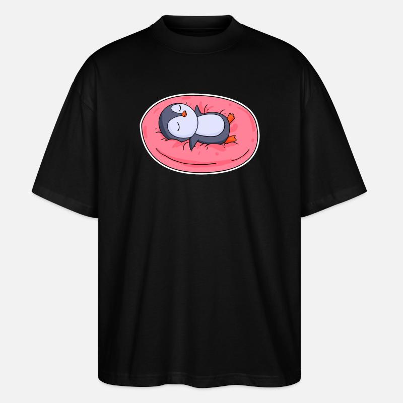 Penguin - Stanley/Stella Oversized Unisex Organic T-shirt Blaster 2.0 - black