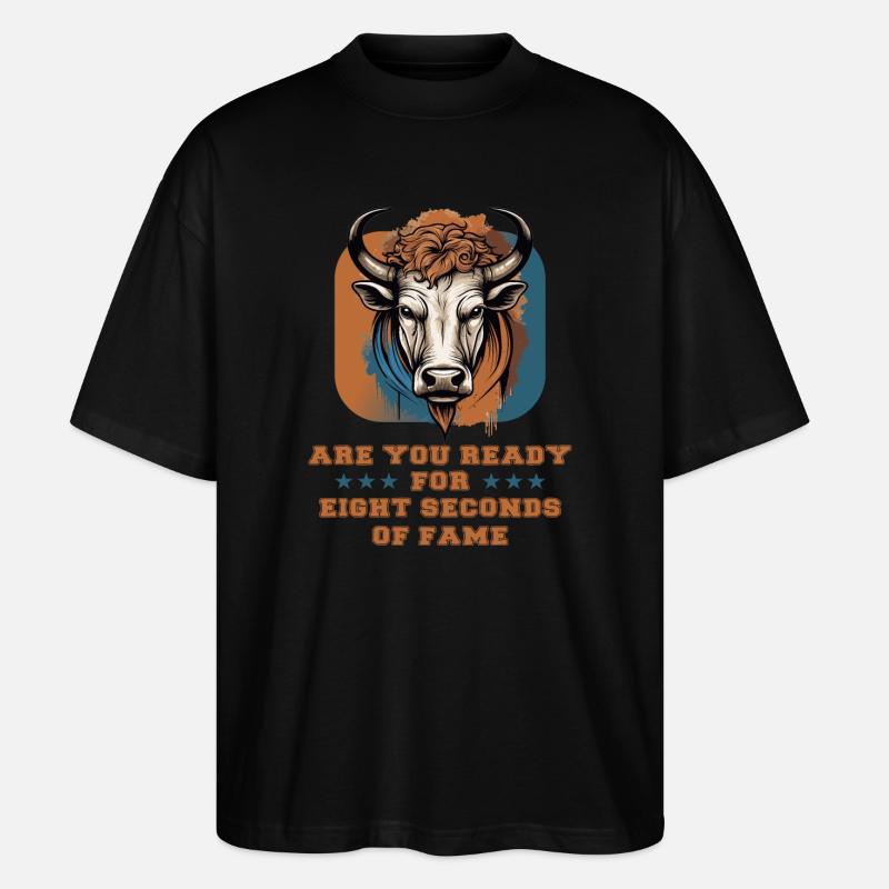 Cavalier de taureau - T-shirt bio Blaster 2.0 coupe oversize Stanley/Stella Unisexe - noir