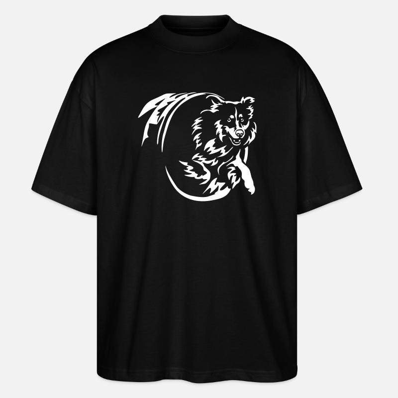 Berger Australien « Black Edition » - T-shirt bio Blaster 2.0 coupe oversize Stanley/Stella Unisexe - noir