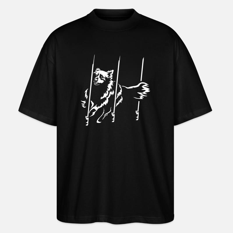 Australian Shepherd "Black Edition" - Stanley/Stella Oversized Unisex Bio T-Shirt Blaster 2.0 - Schwarz