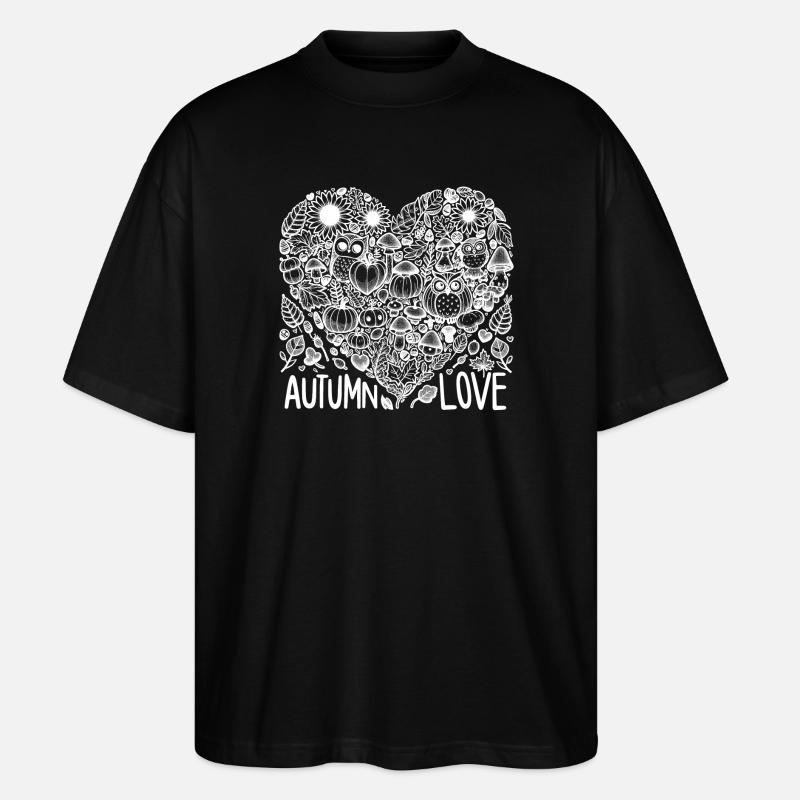 L’amour d’automne - T-shirt bio Blaster 2.0 coupe oversize Stanley/Stella Unisexe - noir