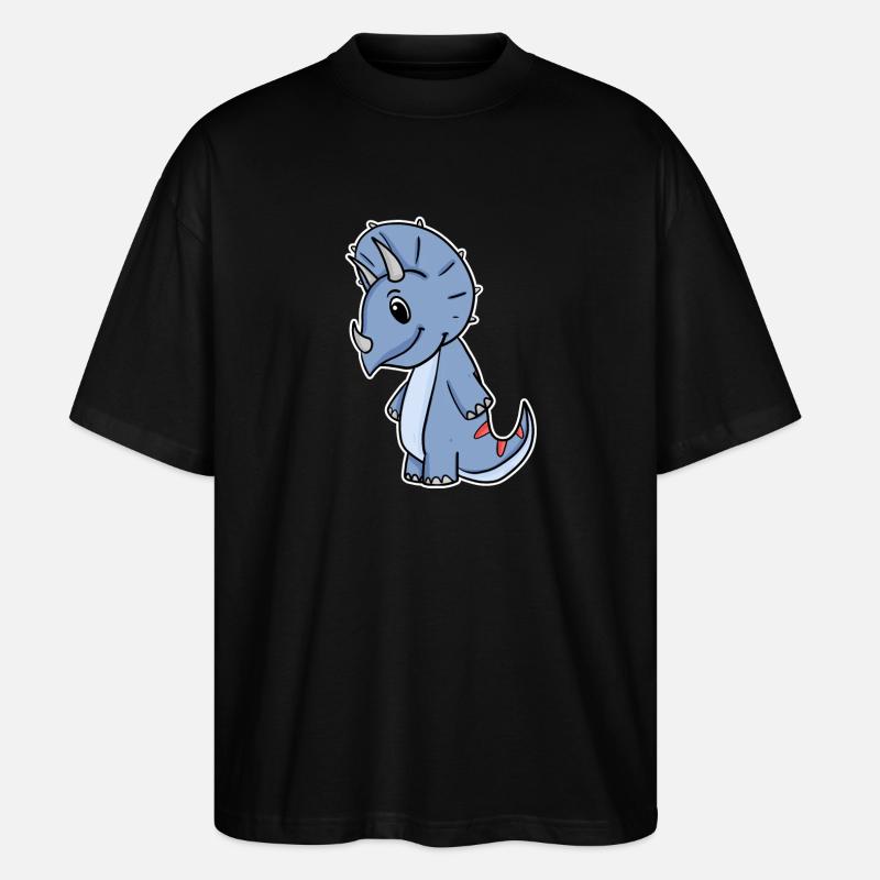 Dinosaur Dino - Stanley/Stella Oversized Unisex Organic T-shirt Blaster 2.0 - black